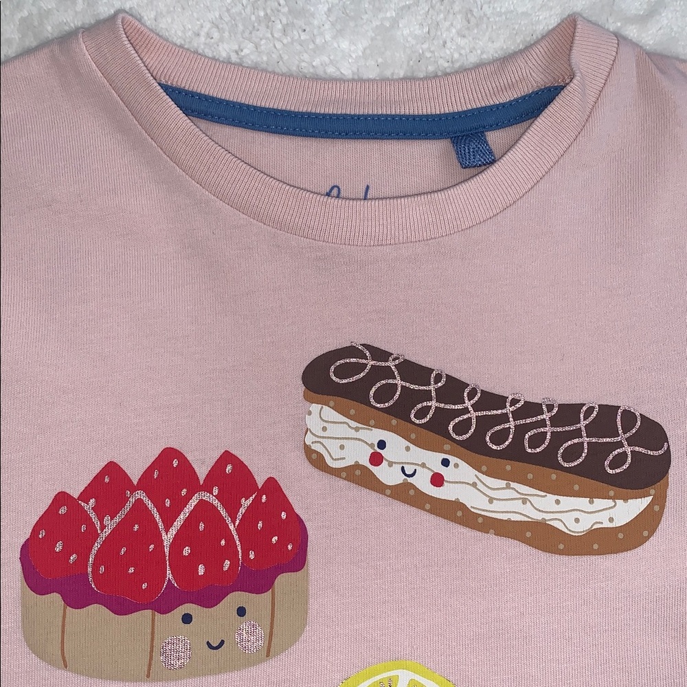 Mini Boden Sweet Treats Pink Top 7/8 Long Sleeves - Picture 5 of 10